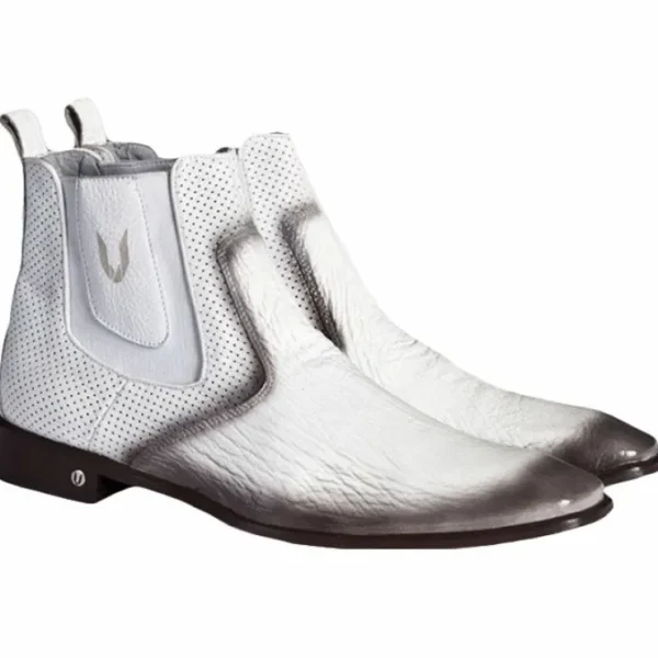 Shop Vestigium Shark Chelsea Boots Faded White FadedWhite