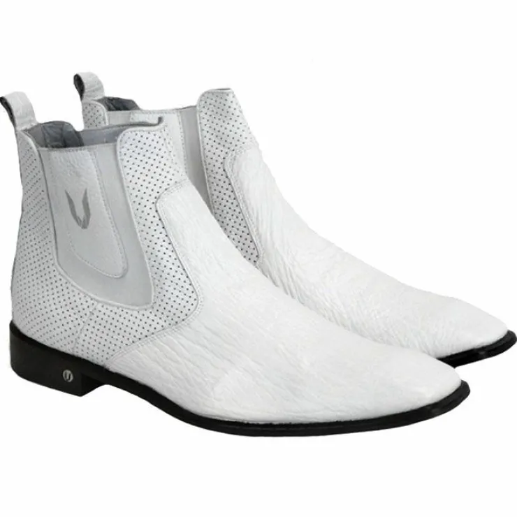 Hot Vestigium Shark Chelsea Boots White