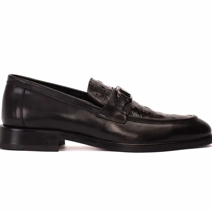 Best Sale Vinci Leather Shoes Vinci Leather Amsterdam Bit Loafer (18563 T-1) Black