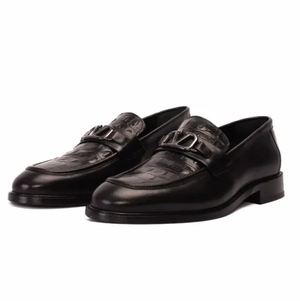 Best Sale Vinci Leather Shoes Vinci Leather Amsterdam Bit Loafer (18563 T-1) Black