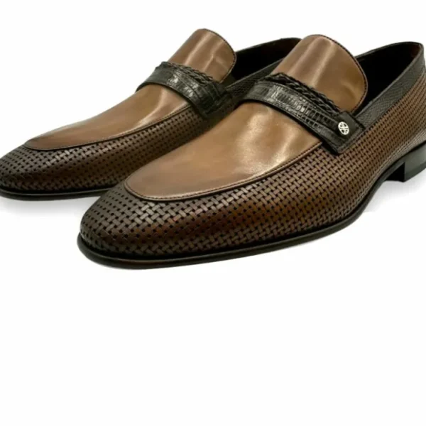 vinci_leather_the_acerra__1-1.webp Flash Sale Vinci Leather Shoes Vinci Leather The Acerra Leather Loafer Shoe (2034) Brown