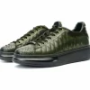 Discount Vinci Leather Shoes Vinci Leather The Adler Snk Leather Sneaker Limited Edition (17474 Y-4) Green