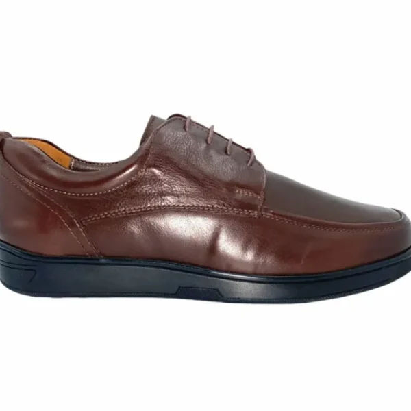 Best Sale Vinci Leather Shoes Vinci Leather The Atlanta Leather Casual Derby Shoe (10388) Brown