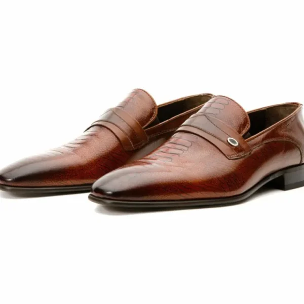 Cheap Vinci Leather Shoes Vinci Leather The Bangkok Penny Loafer (10671) Brown