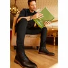 Discount Vinci Leather Shoes Vinci Leather The Belek Open Walk Suede Leather Boot (32607) Black