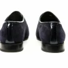 Clearance Vinci Leather Shoes Vinci Leather The Brody Navy Blue Suede Dress Shoes (9244) NavyBlue