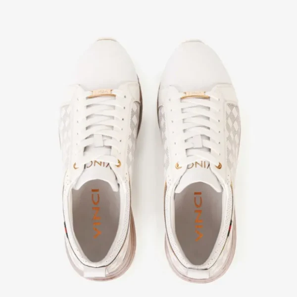 Hot Vinci Leather Shoes Vinci Leather The Cenova Leather Sneaker White