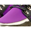 Online Vinci Leather Shoes Vinci Leather The Emir Gold / Purple Leather Sneaker For Men (D-529)