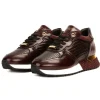 Clearance Vinci Leather Shoes Vinci Leather The Empire Leather Sneaker Burgundy