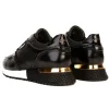 Discount Vinci Leather Shoes Vinci Leather The Empire Leather Sneaker Black