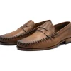 Hot Vinci Leather Shoes Vinci Leather The Eregli Leather Penny Loafer (08100) Brown