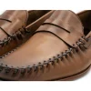 Hot Vinci Leather Shoes Vinci Leather The Eregli Leather Penny Loafer (08100) Brown