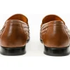 Discount Vinci Leather Shoes Vinci Leather The Grand Woven Leather Shoe Penny Loafer (11060) Brown