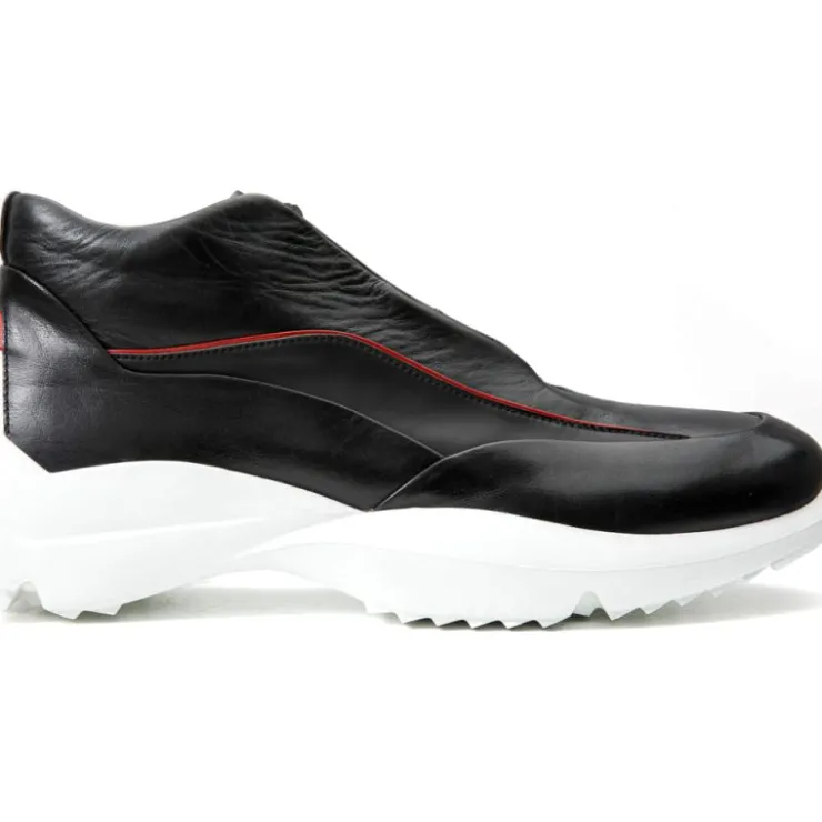 Online Vinci Leather Shoes Vinci Leather The Graton Leather Sneaker (D-4287X) Black