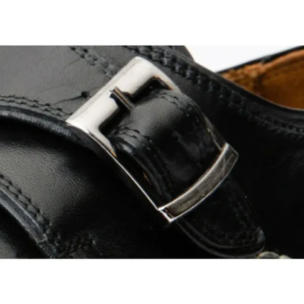 vinci_leather_the_hagrid__2.webp New Vinci Leather Shoes Vinci Leather The Hagrid Single Monk Strap Handmade Shoe (X-6827 V-02) Black