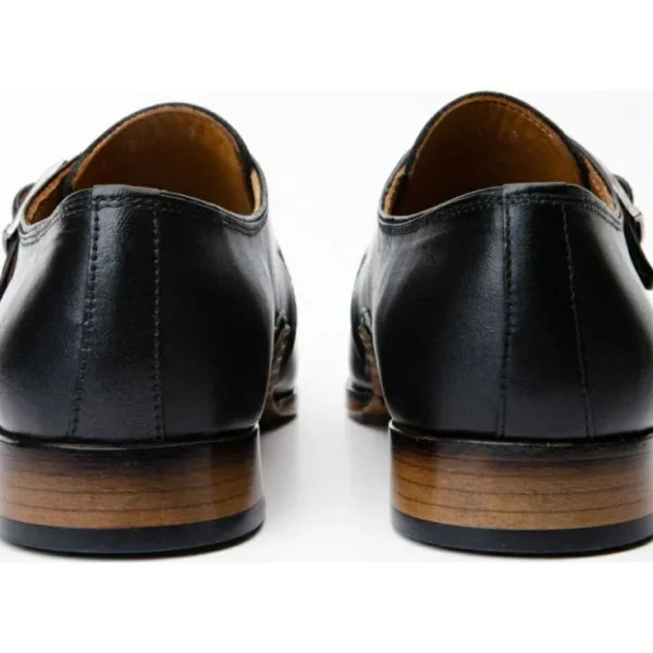 vinci_leather_the_hagrid__3.webp New Vinci Leather Shoes Vinci Leather The Hagrid Single Monk Strap Handmade Shoe (X-6827 V-02) Black