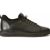 New Vinci Leather Shoes Vinci Leather The Hoxton Leather Sneaker (10397) Black