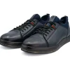 Flash Sale Vinci Leather Shoes Vinci Leather The Hoxton Leather Sneaker (10397) Navy