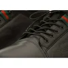 New Vinci Leather Shoes Vinci Leather The Hoxton Leather Sneaker (10397) Black