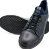 Flash Sale Vinci Leather Shoes Vinci Leather The Hoxton Leather Sneaker (10397) Navy