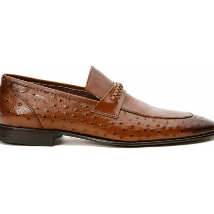 Sale Vinci Leather Shoes Vinci Leather The Johannesburg Leather Dress Loafer Shoe (10667) Brown