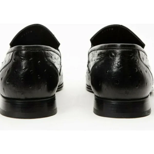 Discount Vinci Leather Shoes Vinci Leather The Johannesburg Leather Dress Loafer Shoe (10667) Black