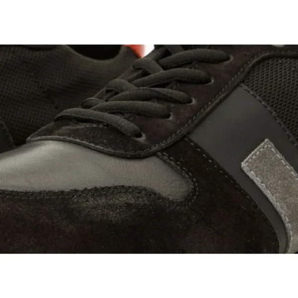 Shop Vinci Leather Shoes Vinci Leather The Kilo Black / Red Leather Sneaker (14250)