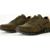 Discount Vinci Leather Shoes Vinci Leather The Kilo Leather Sneaker (14250) Green