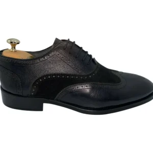 Sale Vinci Leather Shoes Vinci Leather The La Vallee Wingtip Shoe Black