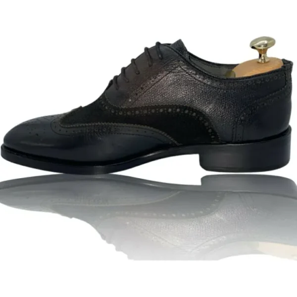 Sale Vinci Leather Shoes Vinci Leather The La Vallee Wingtip Shoe Black