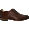 Cheap Vinci Leather Shoes Vinci Leather The Largo Leather Cap Toe Oxford Shoe (13047) Brown