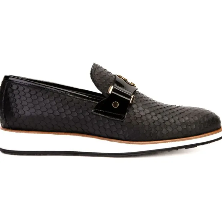 Outlet Vinci Leather Shoes Vinci Leather The Legacy Leather Loafer Black