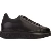 New Vinci Leather Shoes Vinci Leather The Linq Leather Sneaker Black