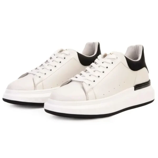 Hot Vinci Leather Shoes Vinci Leather The Linq Leather Sneaker White