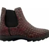 Discount Vinci Leather Shoes Vinci Leather The Luxpre Leather Handwoven Casual Chelsea Boot (14492) Burgundy