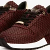 Cheap Vinci Leather Shoes Vinci Leather The Majesty Leather Sneaker Burgundy