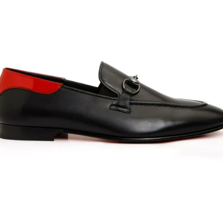 Discount Vinci Leather Shoes Vinci Leather The Maratea Leather Shoe Bit Loafer (C-9032X) Black