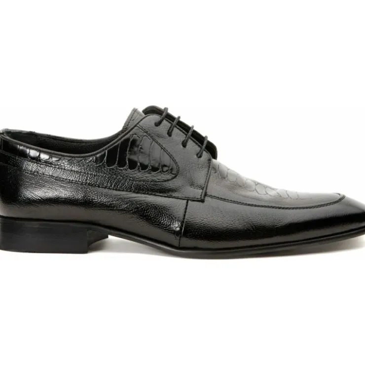 Clearance Vinci Leather Shoes Vinci Leather The Martin Leather Derby Shoe (6055) Black