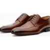 New Vinci Leather Shoes Vinci Leather The Martin Leather Derby Shoe (6055) Brown