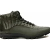 Discount Vinci Leather Shoes Vinci Leather The Merter Leather Casual Lace-up Boot (14339 H-5) Green