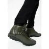 Discount Vinci Leather Shoes Vinci Leather The Merter Leather Casual Lace-up Boot (14339 H-5) Green