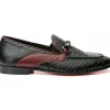 Outlet Vinci Leather Shoes Vinci Leather The Milano Shoe Bit Loafer Black