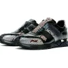 Discount Vinci Leather Shoes Vinci Leather The Milano Snk Black / White Leather Sneaker (D-539T)