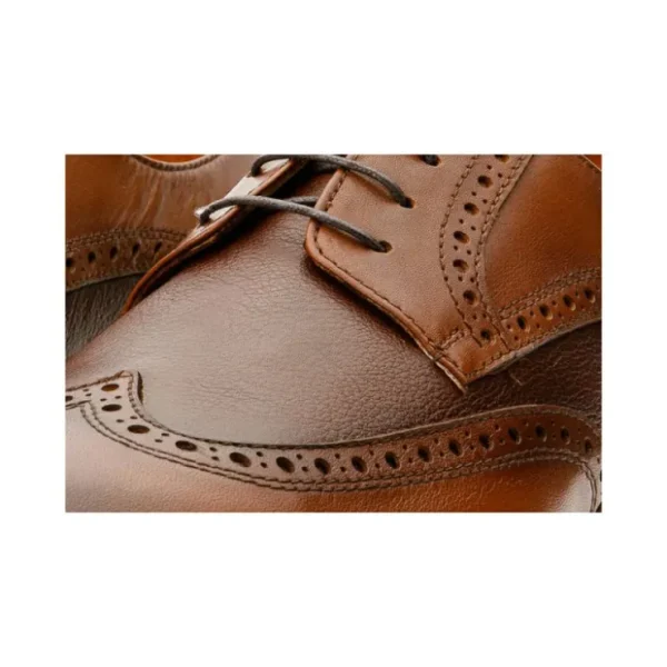 Cheap Vinci Leather Shoes Vinci Leather The Molise Wingtip Semi Brogue Derby Shoe Brown