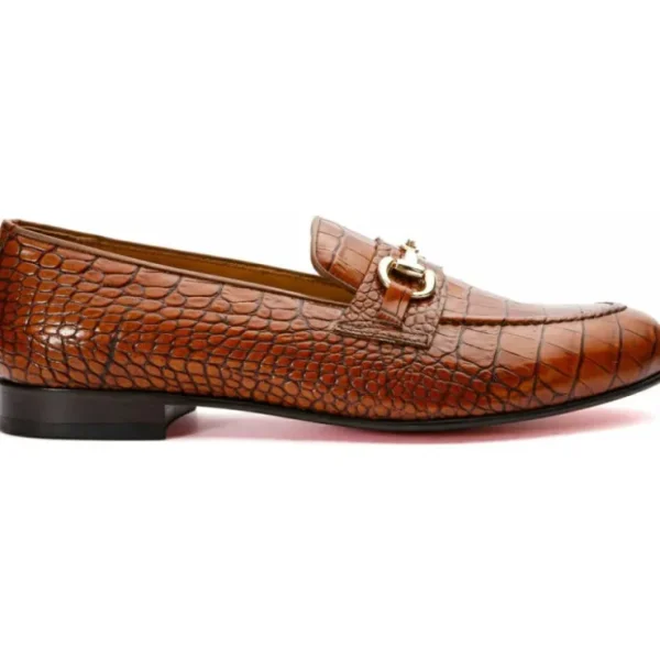 Outlet Vinci Leather Shoes Vinci Leather The Monaco Leather Shoe Bit Loafer (3256) Brown