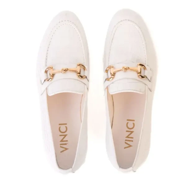 vinci_leather_the_monaco__2-2.webp Discount Vinci Leather Shoes Vinci Leather The Monaco Leather Shoe Bit Loafer (3256) White