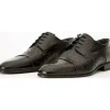 Fashion Vinci Leather Shoes Vinci Leather The Monterrey Cap Toe Derby Shoe (10670) Black