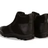 New Vinci Leather Shoes Vinci Leather The Montreal Suede Casual Zip-up Ankle Boot Black