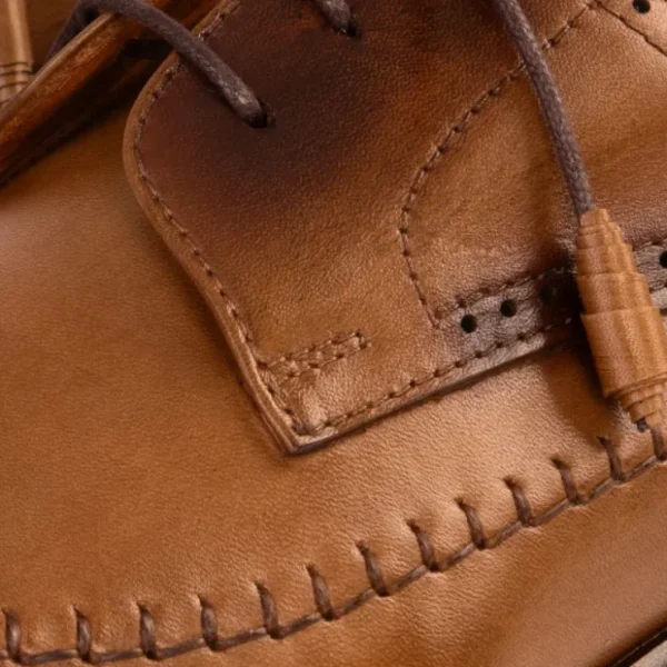 vinci_leather_the_moon_le_2.webp Best Sale Vinci Leather Shoes Vinci Leather The Moon Leather Derby Shoes Tan