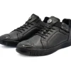 Clearance Vinci Leather Shoes Vinci Leather The Mumbai Leather Sneaker (03313) Black